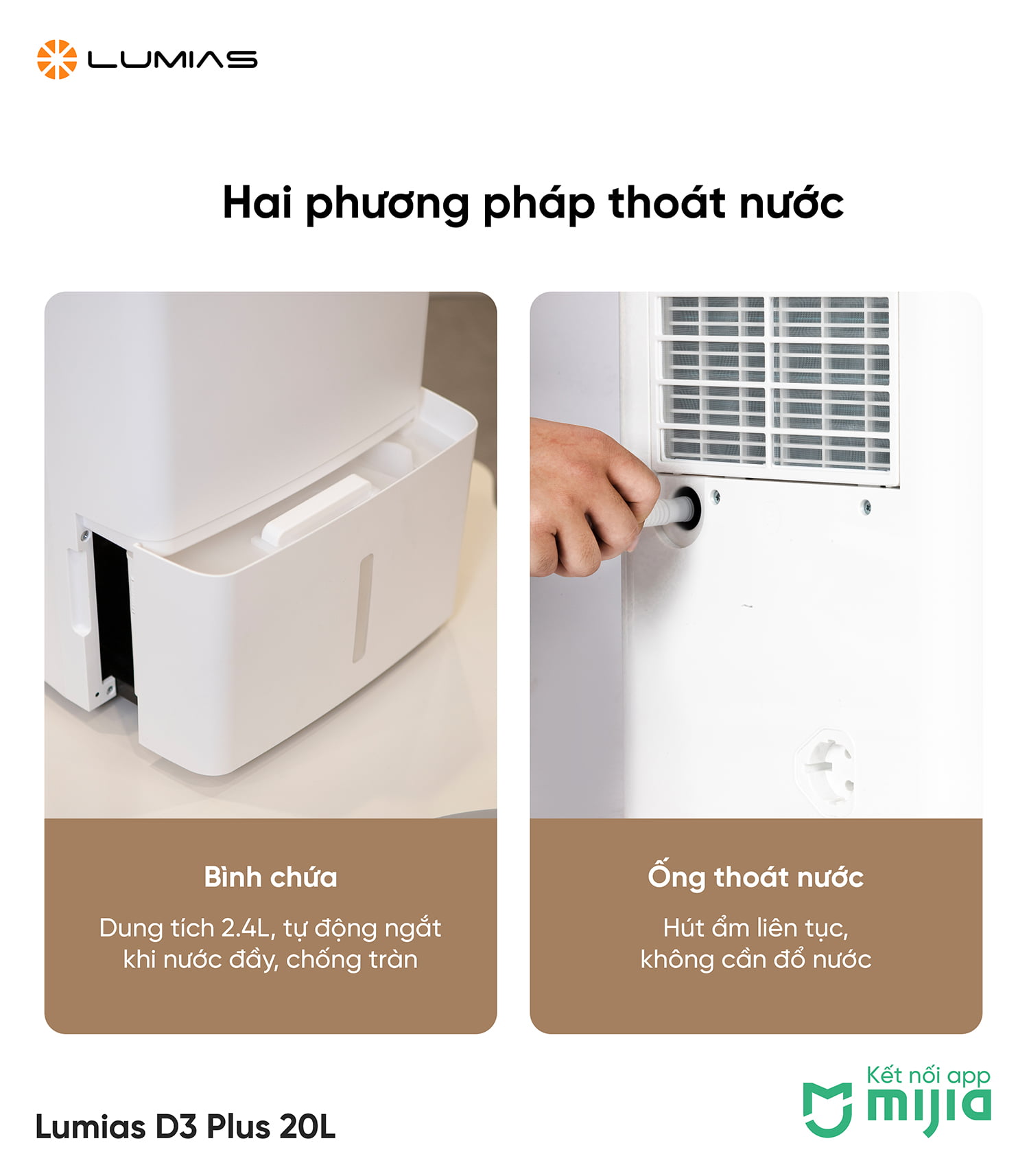 Máy hút ẩm NWT D3 Plus 20L an toàn cho người dùng