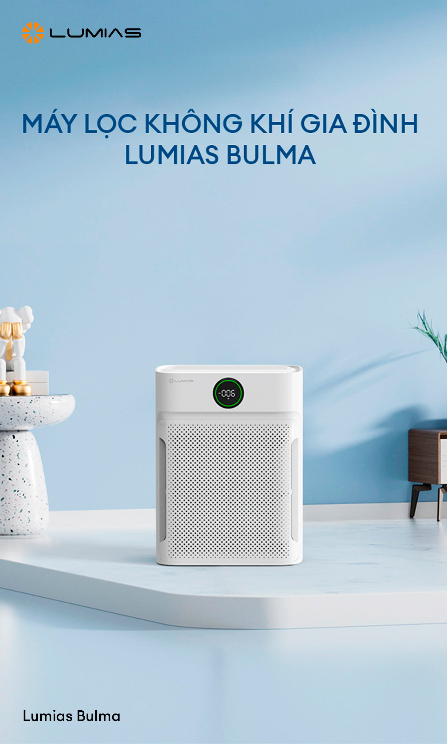 Máy lọc không khí Lumias Bulma chính hãng, giá tốt